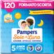 Pampers Sole e Luna luiers, kinderen, uniseks, junior maat 5 (11-25 kg), 120 luiers