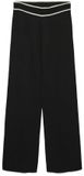Vero Moda VMGOLD Gebreide Broek Zwart/Wit