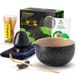 TEANAGOO set de thé japonais (7 pièces) set de fouet matcha bol matcha avec bec verseur bambou fouet matcha (Chasen) cuillère matcha (Chashaku) support de fouet matcha set de thé N17