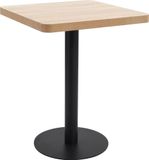 Maison Exclusive - Table de bistrot marron clair 60 x 60 cm en MDF