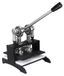 Machine à estamper le cuir - Presse d'estampage manuelle - 1 tonne - Compatible cuir et divers matériaux - Outil d'estampage et de gaufrage - Construction en acier - Noir