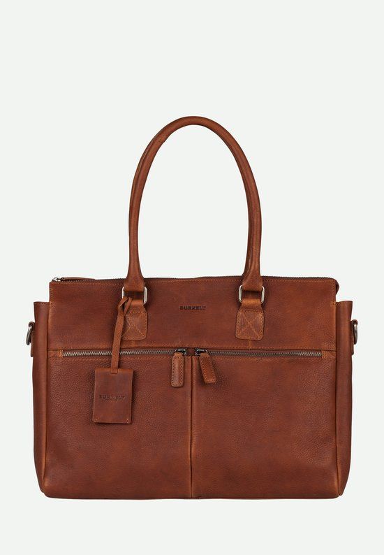 Burkely Antique Avery Unisex 15.6" Laptop Bag - Cognac Leather