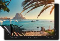 Chefcare Inductie Beschermer Ibiza Cala d'Hort Strand - 95x55 cm - Multicolor