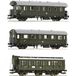 Roco 6200131 H0 set de 3 pièces 2 : Train d'appoint de la DR 2x voiture de voyageurs 2e classe type BIP/voiture de compartiment 2e classe type B3.