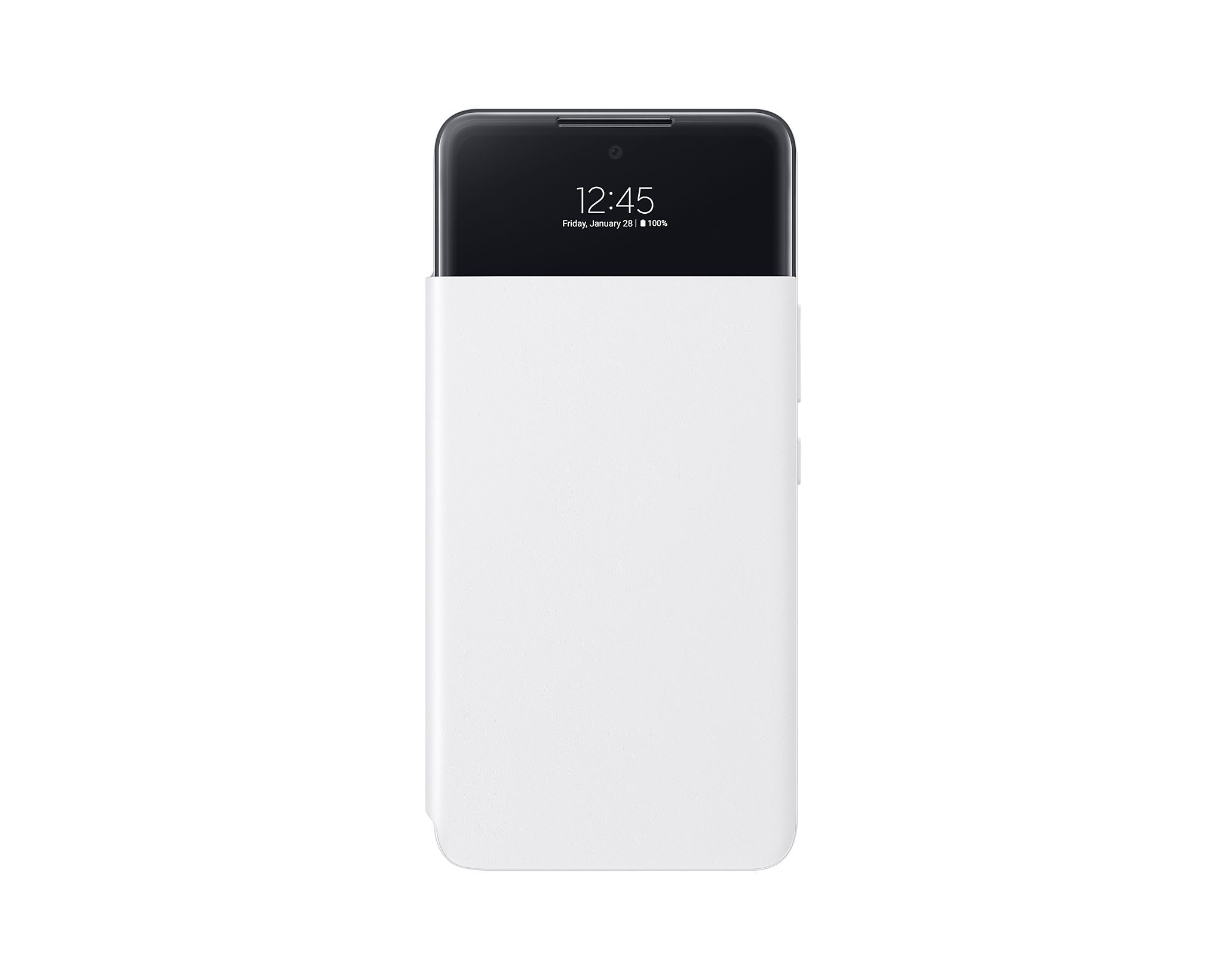 Samsung Galaxy A53 5G Smart Clear View Wallet Case - White