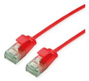 ROLINE Câble de brassage UTP DataCenter Cat.6A (Class EA), fin, rouge, 5 m