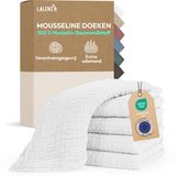 Laleni - Set van 5 Hydrofiele Doeken - Baby - 100% Katoen - 70x70 cm - Wit