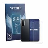 Savvies Screenprotector voor Xiaomi Redmi A7 Pro (Voor+Camera) - Folie Beschermfolie transparant 6 Stuks