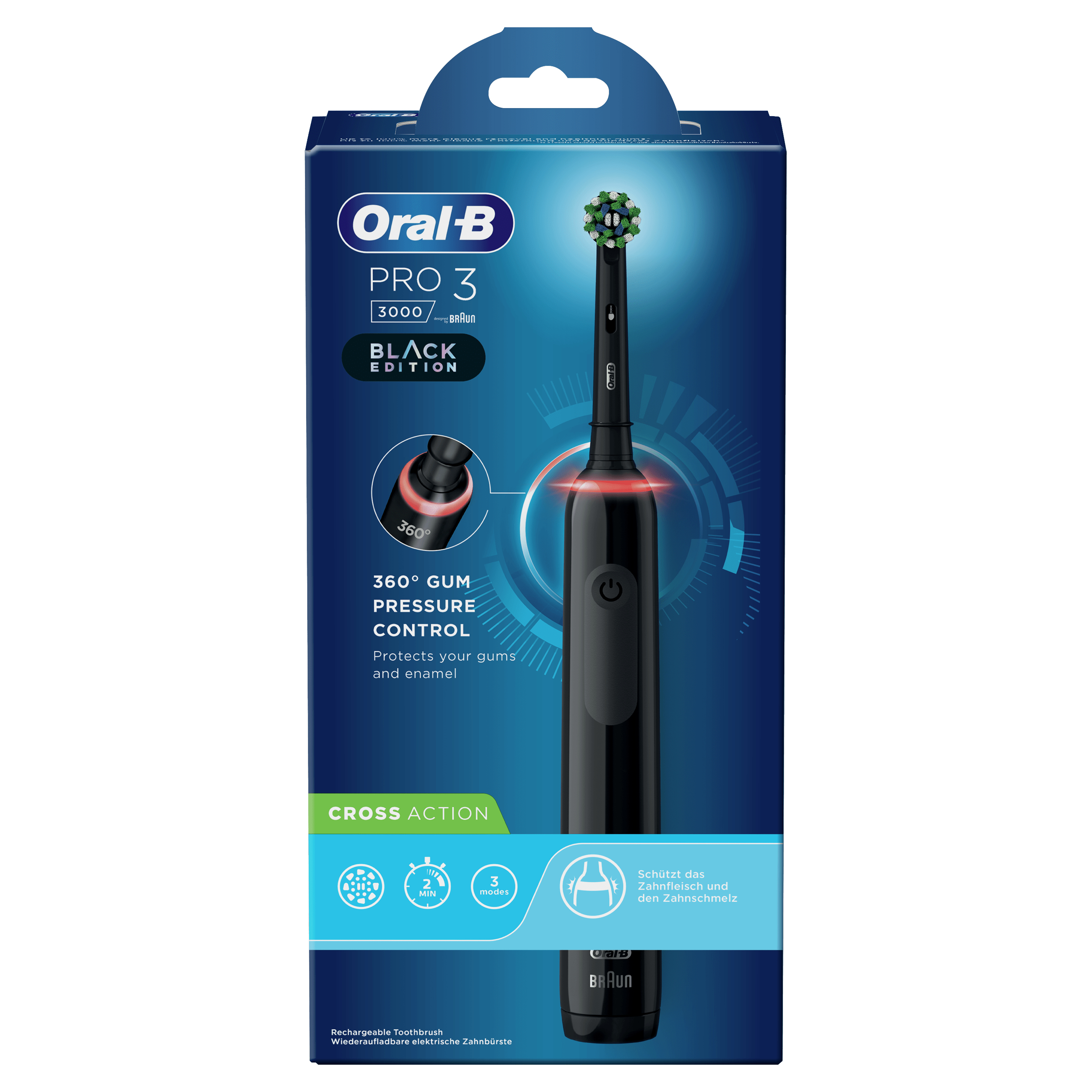 Oral-B Oral-B Pro 3 - 3000 - Zwarte Elektrische Tandenborstel Ontworpen Door Braun
