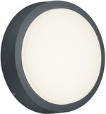 BES LED Trion Bagry Tuin Wandlamp - 8W - Mat Zwart - Aluminium - 850 Lumen - Warm Wit