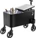 Merkloos Refroidisseur de boissons/Glacière sur roues - Chariot de refroidissement 75,7 L - Noir