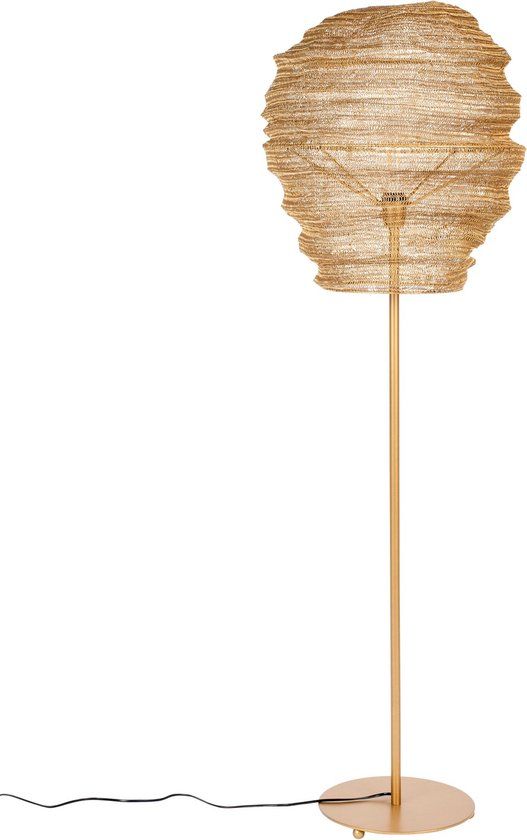 Housecraft Living Lena Oval Floor Lamp - Gold - E27 - 154cm