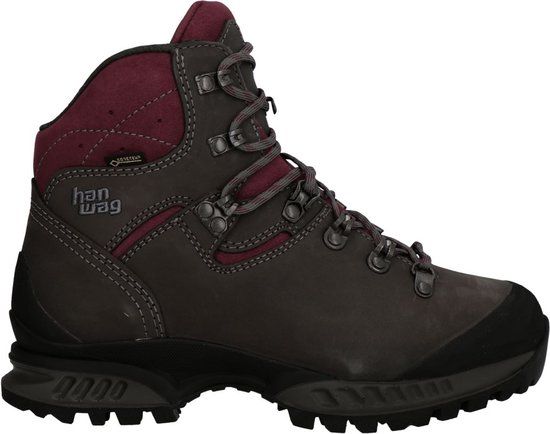 Hanwag Tatra II Wide Lady GTX - Wandelschoenen - Dames - Asphalt / Dark Garnet - Maat 41.5