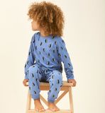 Little Label Pyjama Jongens Blauw Pinguïn 146/152