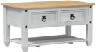 vidaXL Salontafel met lade Wit 85 x 50 x 45 cm Massief grenenhout