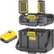DeWalt DWST08061-1 Werkzeugkoffer mit integrierter Beleuchtung 395 x 352 x 255 mm ToughSystem 2.0 + 1x Powerstack-Akku 5.0 Ah - ohne Ladegerät