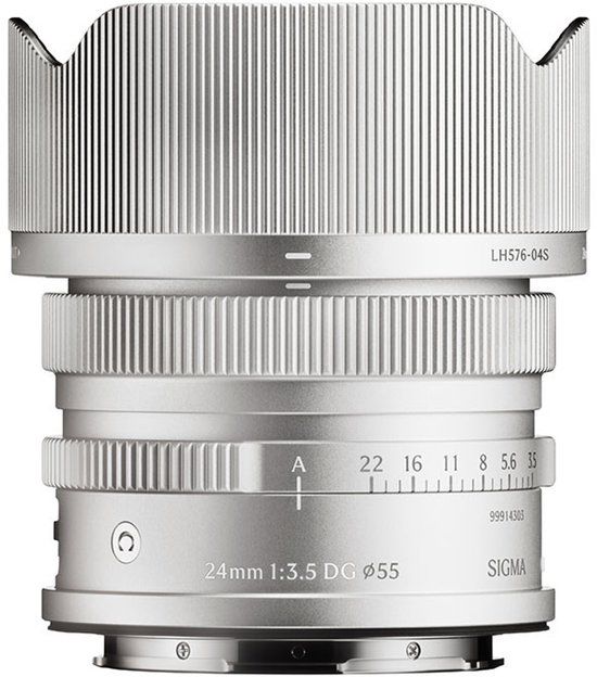 Sigma 24mm F3.5 DG Contemporary L-mount objectief Zilver
