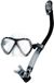 Mares Aquazone La Costa Dry Snorkelset Black / Silver / Clear