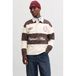 JACK & JONES ORIGINALS relaxed fit gestreepte polo met borduursels - java
