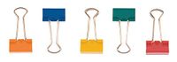 Q-CONNECT foldbackclip, geassorteerde kleuren, 19 mm, doosje van 10 stuks