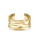 BOSS Sieraden Dames RIPPLE Collectie Bangle Armband in Geel Goud met Ripple Lines - 1580774