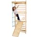 Latios Zweedse muurladder - Houten Gymnastiekmuur - 15 Treden - Draagvermogen 100 kg - Grenenhout - Naturel