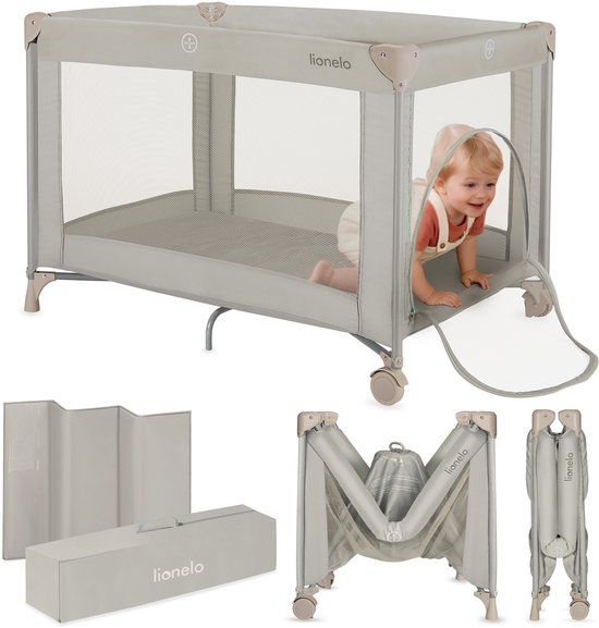 Lionelo Amelie Campingbedje 3in1 - Beige