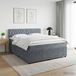 Maison Exclusive - Lit boxspring avec matelas velours gris foncé 140 x 200 cm