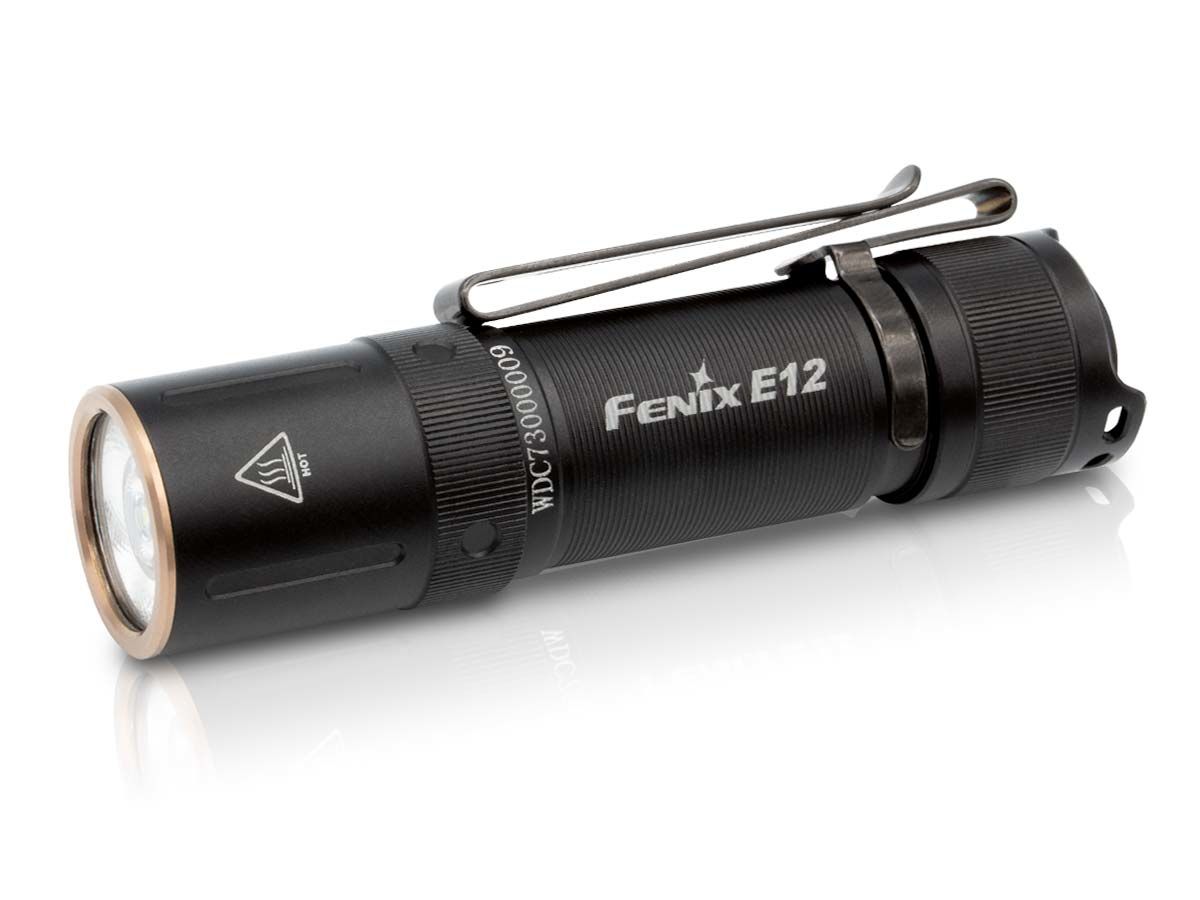 Fenix E12 V2.0 - LED Zaklamp - Zwart - 160 Lumen - IP68