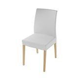Più bello bielastische stoelbekleding set, wit (2 stuks), 100% polyester, STANDAARD