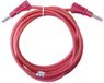 Mueller Electric BU-2323-10-79-2 Meetsnoer Bananenstekker 4 mm 2 m Rood