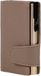 Clicksafe pasjeshouder - RFID - 8 pasjes - kunstleer/aluminium - beige/champagne - JU-963106