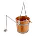 Eliga Houten vuilnisemmer met ketting