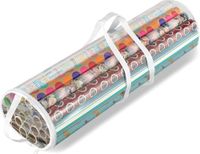 Whitmor Doorzichtige opbergrollen met ritssluiting, geschenkverpakking, 25 stuks (pak van 1)