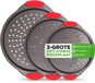 NutriChef 3-delige pizzabakset met siliconen handgrepen