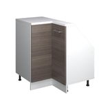 Vicco R-Line Hoekkeukenkast voor schuine wand – 75.6 cm met 1 deur Edel grijs