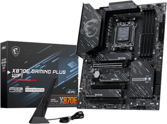 MSI X870E GAMING PLUS WIFI - Moederbord - Socket AM5 - ATX - AMD X870E chipset