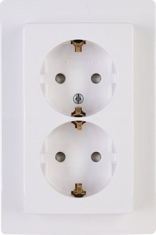 Kopp Paris Wandcontactdoos - 2-Voudig - Arctic Wit