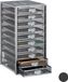 Relaxdays Brievenbak A4 - Met 10 Lades - Bureau Organizer - Staal - Zilver