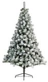 Bellatio decorations Imperial Pine kerstboom - besneeuwd - H150 cm - D97 cm - PVC - kunstboom