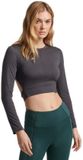 Superdry Flex Wrap T-shirt Met Lange Mouwen Grijs M Vrouw