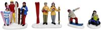 Santaville - Snow Sports Polyresin 9cm 4 stuks