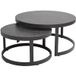 Qopps Tuintafelset Soman - Antraciet - Rond