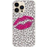 Apple iPhone 14 Pro Max baiser leopard bedrukt siliconen hoesje