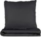 3-delige Microvezel Beddengoedset 200x220 cm Antraciet