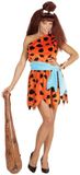 Widmann The Flintstones Kostuum - Vrouw - Stenen Tijdperk - Oranje - Medium