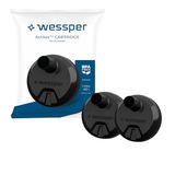 Wessper Filter voor waterfles, filter compatibel met Aquaphor City waterfles, filter met actieve kool, bevat geen BPA, vervanging voor Aquaphor filterpatronen - 2 stuks
