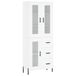 vidaXL Hoge kast, wit, 69,5 x 34 x 180 cm, houtvezel