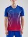 Craft Pro Control Stripe Shirt Korte Mouw Heren - Royal / Rood