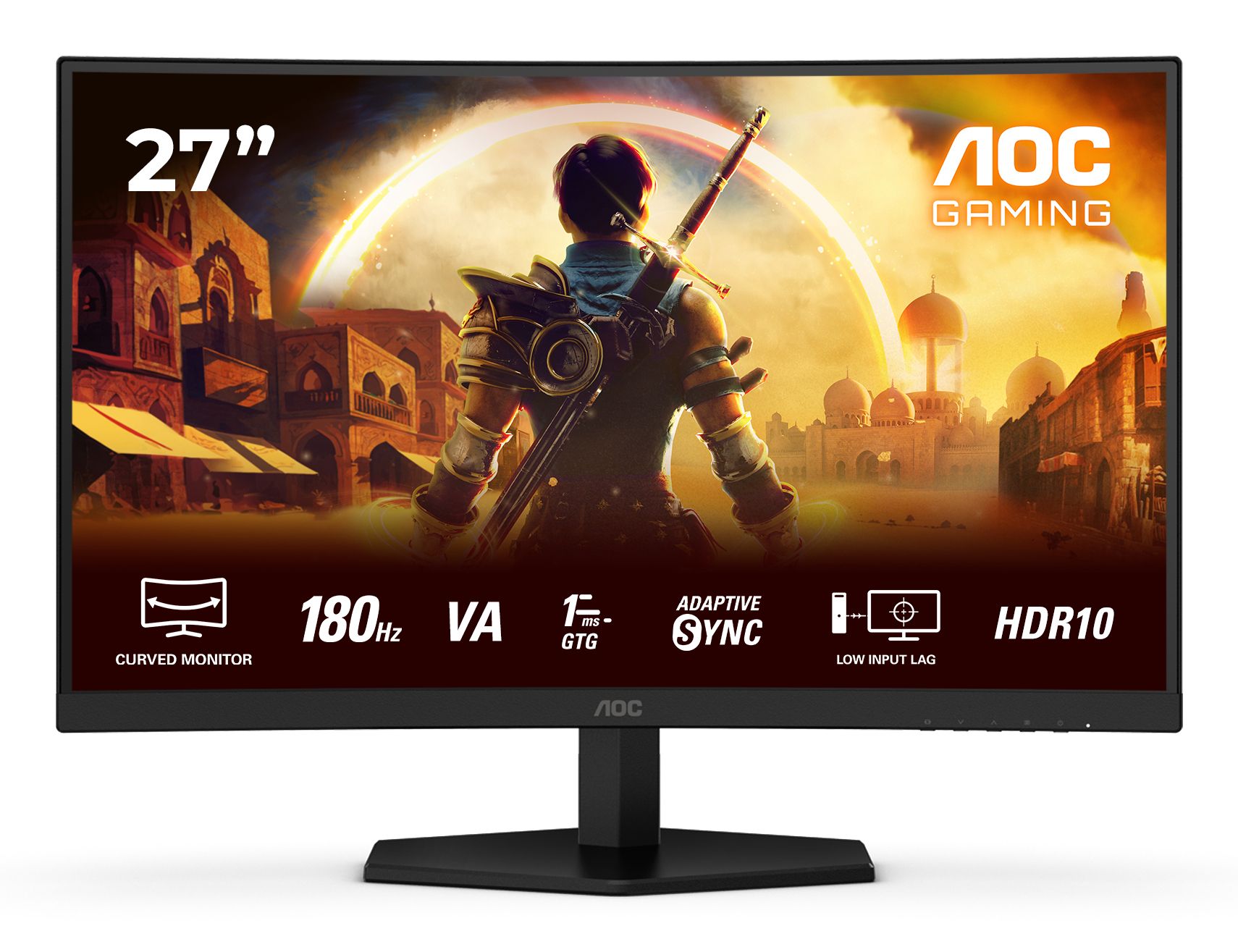 AOC G4 C27G42E 27" Full HD 180Hz Curved Gaming Monitor